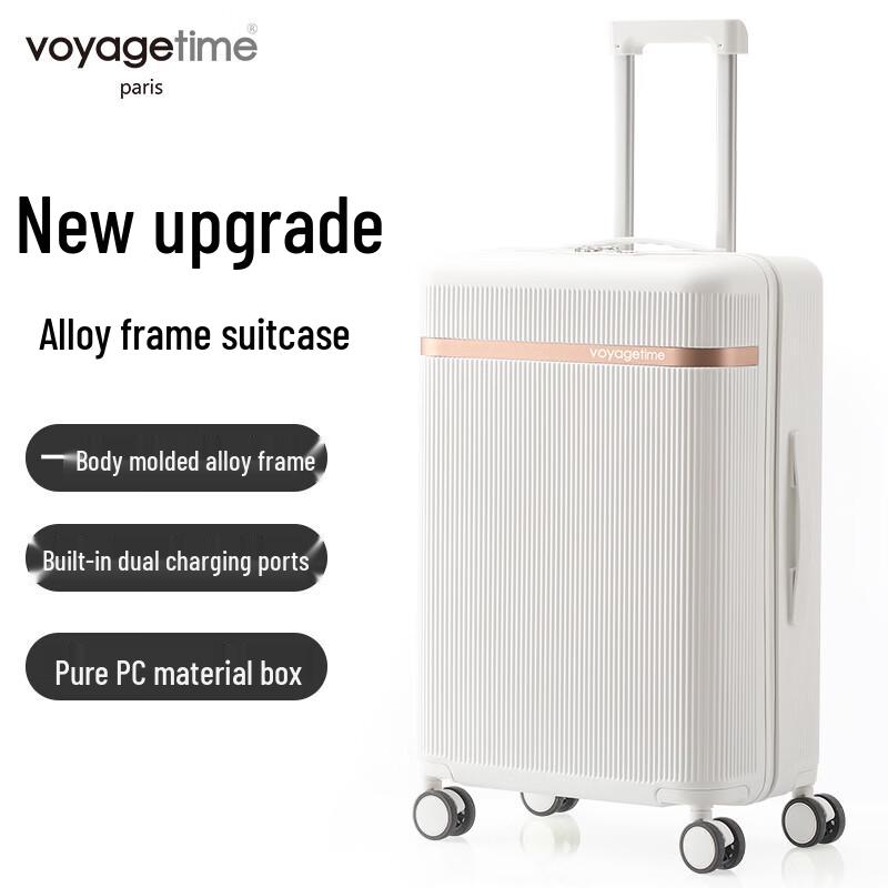 Voyagetime Impact-Resistant PC Hardside Spinner Luggage 20 inch