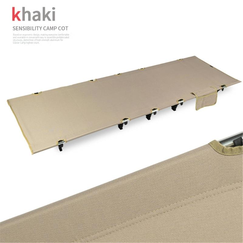 Aluminum Alloys Sleep Cot Portable Outdoor Travel Folding Bed Camping Cot for Outdoor Hiking Backpacking Travel