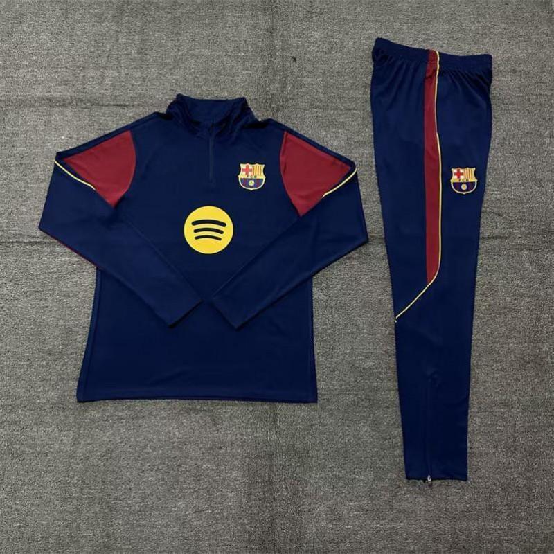 2627 Barcelona Tréninková mikina se zipem po celé délce Tepláková souprava Dlouhý rukáv Sportovní oblečení Dospělí Děti Rozcvička Zima