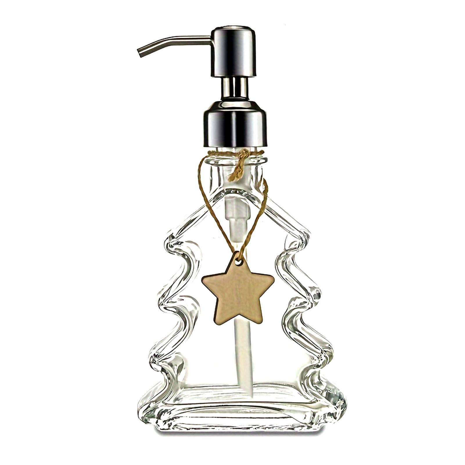 

Refillable Bathroom Soap Dispenser with Creative Christmas Tree Shape Design Suitable for Friends Relatives Gifts