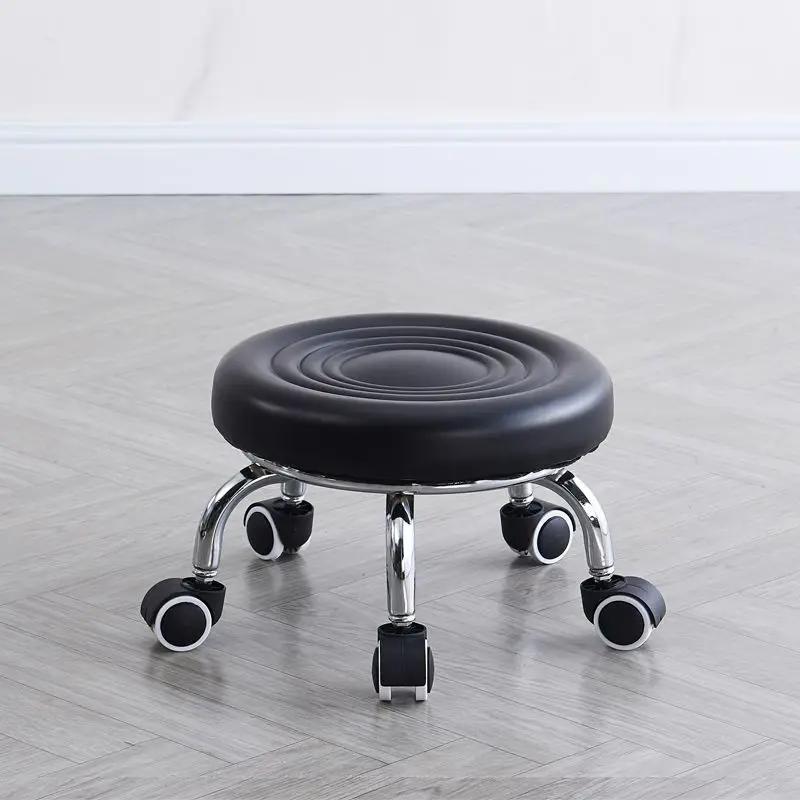 Stool with Pulleys for Car Washing, Movable Seatin, Housework, Mobile Farming Chair Wheel Chair