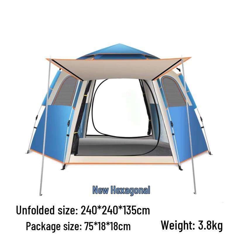JGGP Outdoor Automatic Hexagon Camping Tent
