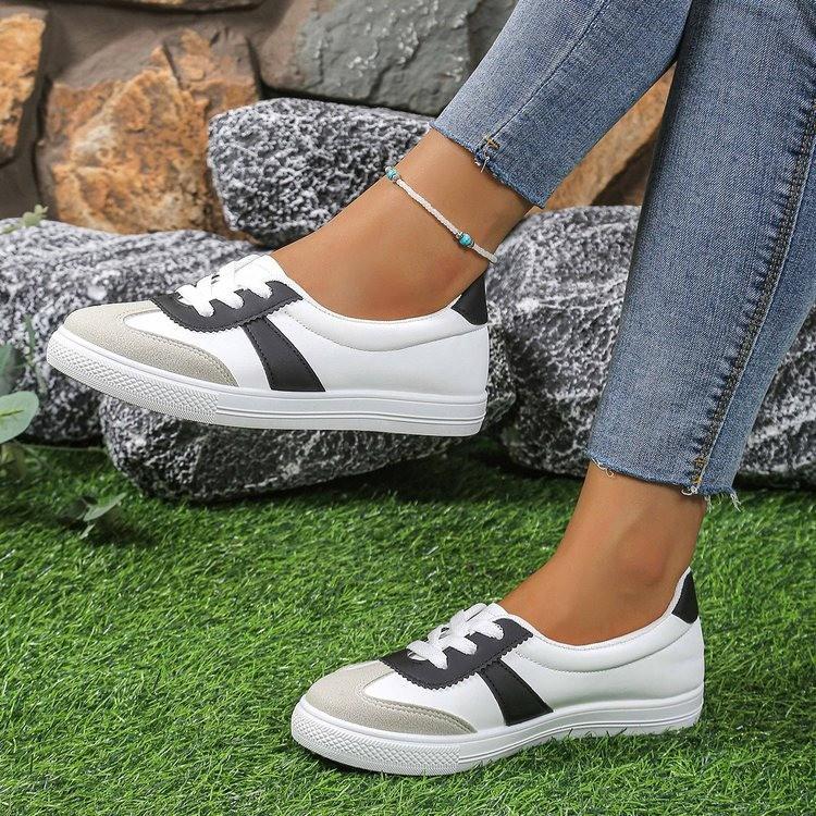 Little White Shoes Women's 2025 Summer New Korean Version of Comfortable Women's Shoes Shallow Mouth Versatile Casual Breathable Lightweight Sports