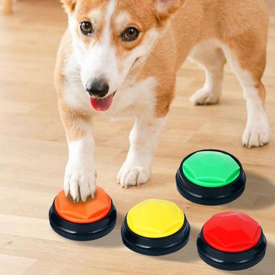 Dog Training Buttons Recordable Pet Interactive Toys Portable Voice Recording Button Pet Training Tools
