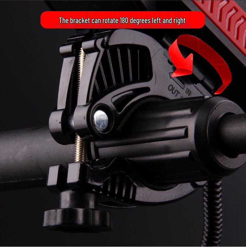 4-in-1 Bicycle Light: Headlight, Phone Holder, Horn & Power Bank for Night Riding