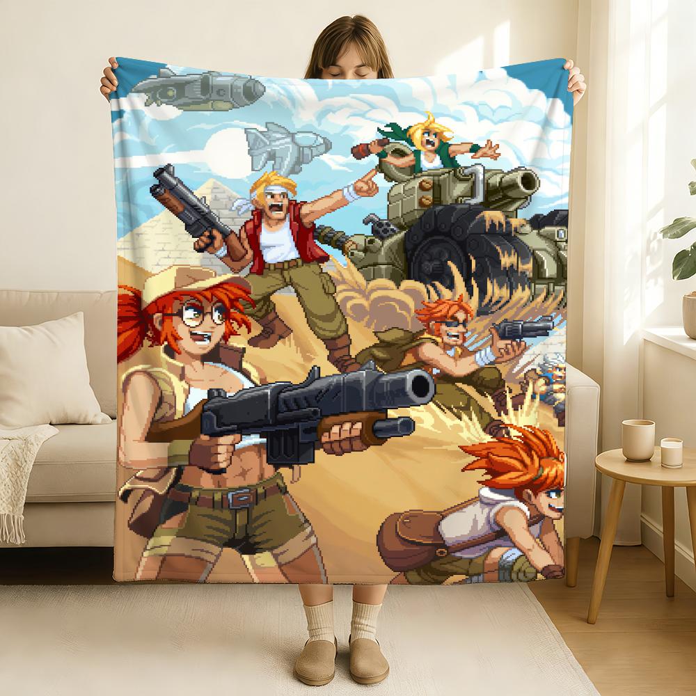 Game Metal Slug Tactics Blanket Soft and Skin Friendly For Couch Bed Napping Bedspread All Seasons Comforter