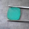 Cheeker Cushion Cut Natural Green Onyx Faceted 10 mm Size, 3.20 Carat For Jewelry Making Stone.