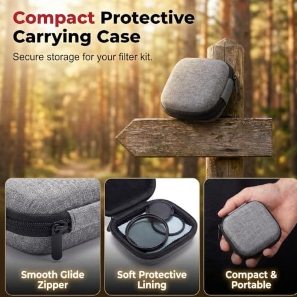 52mm 67mm Magnetic ND Filter Adjustable ND2-400 Phone ND Filter Kit Camera Lens Clip For Vlog
