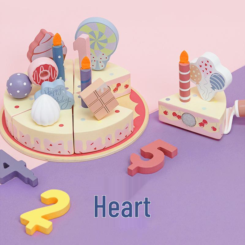 Educational Wooden Playhouse Cake Toys for Kids - Perfect Birthday Gift