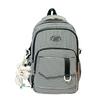 Schoolbag Plaid Contrast Color Casual Commuter Student School Bag Middle School High School Large Capacity Backpack Versatile Textured Backpack