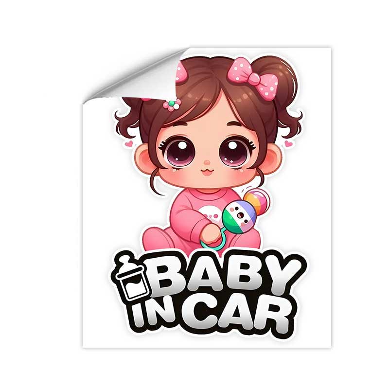 

Baby on Car Warning Car Stickers Decal Vinyl Detachable Waterproof Outdoor Car Bumper Window Decoration Auto Parts TM193 10x15cm
