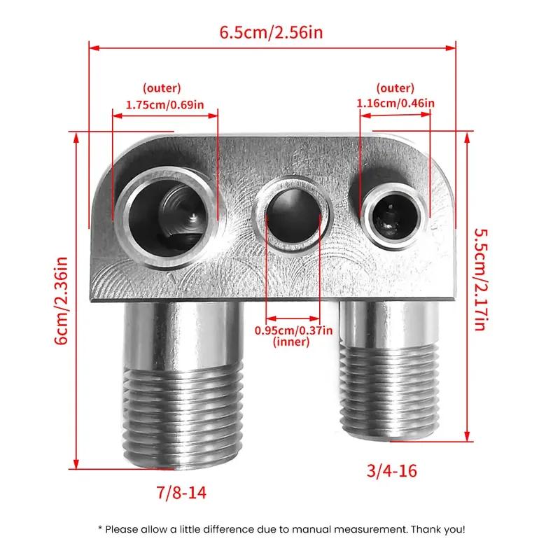 NEW LSX LS3 Engine Swap Conversion A/C Line Compressor Adapter Fitting