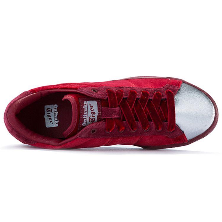 ONITSUKA TIGER Lawnship Synthetic Leather Suede Balance Lightweight Durable Low-Top Sneakers Women Sneakers Red D7F8N-2626