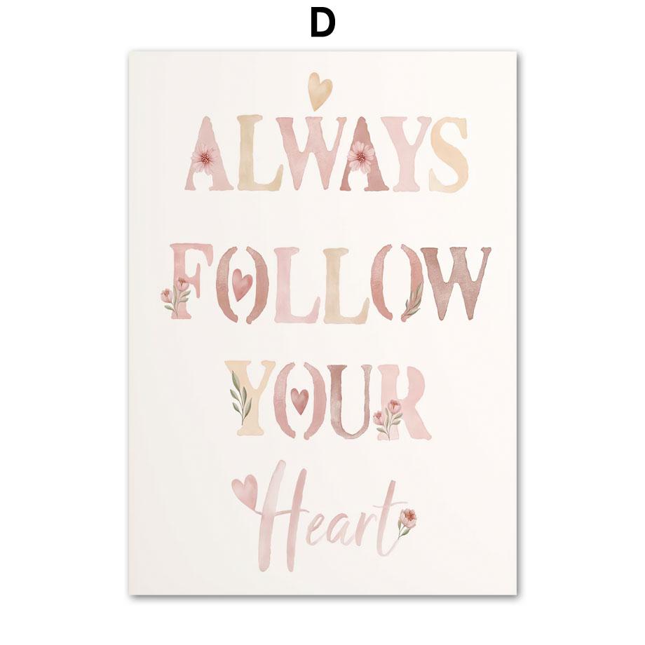 Boho Rainbow Watercolor Love Nursery Posters And Prints Unicorn Wall Art Canvas Painting Wall Pictures Baby Girl Room Home Decor