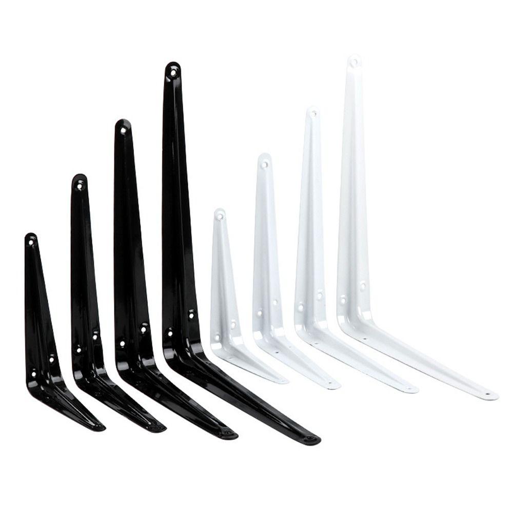 1 szt. 4-14 cali Trójkątny wspornik Montaż ścienny Wiszący Czarny Biały Wspornik montażowy Metalowy L-kształtny Narożnik półki