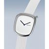 BERING Pebble Watch 18034-007 - White Mesh Stainless Steel - Sapphire Crystal