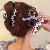 Sweet Translucence Heart Hair Claw For Women Girls Elegant Love Hair Claw Clip Hairpin  Hair Accessories