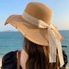 Summer Straw Hat With Wide Brim For Women Sunshade And Casual Outdoor Wear