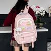 Schoolbag High Value Cute Small Fresh Contrasting Color Schoolbag Female Primary and Secondary School Students 1-1 Grade Multi-compartment Wide