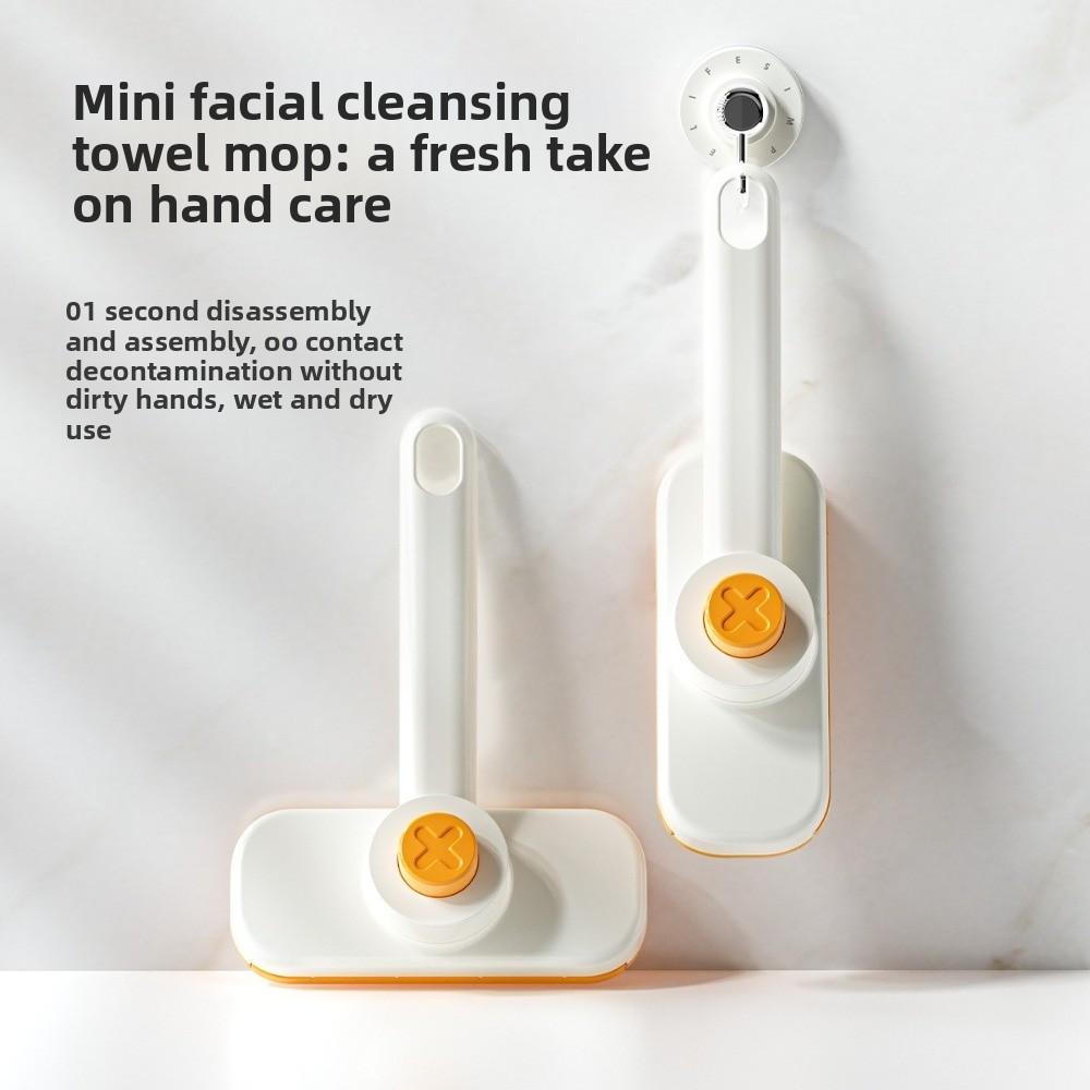 Multi-purpose Handheld Mini Clean Mop PP Disposable Mop Portable Face Towel Mop  Kitchen Tools