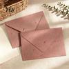 Elegant Envelopes for Holiday Wishes 10PCS Petal Art Envelopes, Real Floral Texture Design, Thick Paper Western Style Textured Craft Projects
