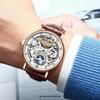 Reloj Mecánico de Negocios para Hombre KINYUED Automático Tourbillon Multifuncional