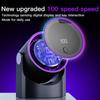 Adjustable Desk Fan with Digital Display, Upgraded Turbo Quiet Table Fan, USB Rechargeable/Plug-in Dual-Use Personal