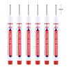 6Pcs/Set 20mm Long Nib Head Markers for Metal Perforating Pen, Waterproof, Bathroom, Woodworking Decoration, Multi-Purpose