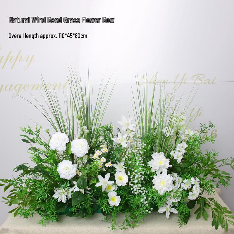 Mori Style Artificial Wedding Floral Aisle Decoration