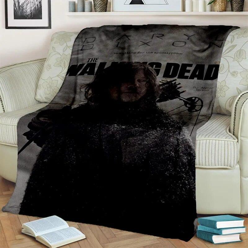 3D Horror TV The Walking Dead TWD Blanket,Soft Throw Blanket for Home Bedroom Bed Sofa Picnic Travel Office Cover Blanket Kids