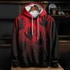 Spring And Autumn Fashion Men's Hoodie Bloody Wound 3D Print Hoodies Street Casual Boy Sweatshirt Men's Oversized Top Clothing