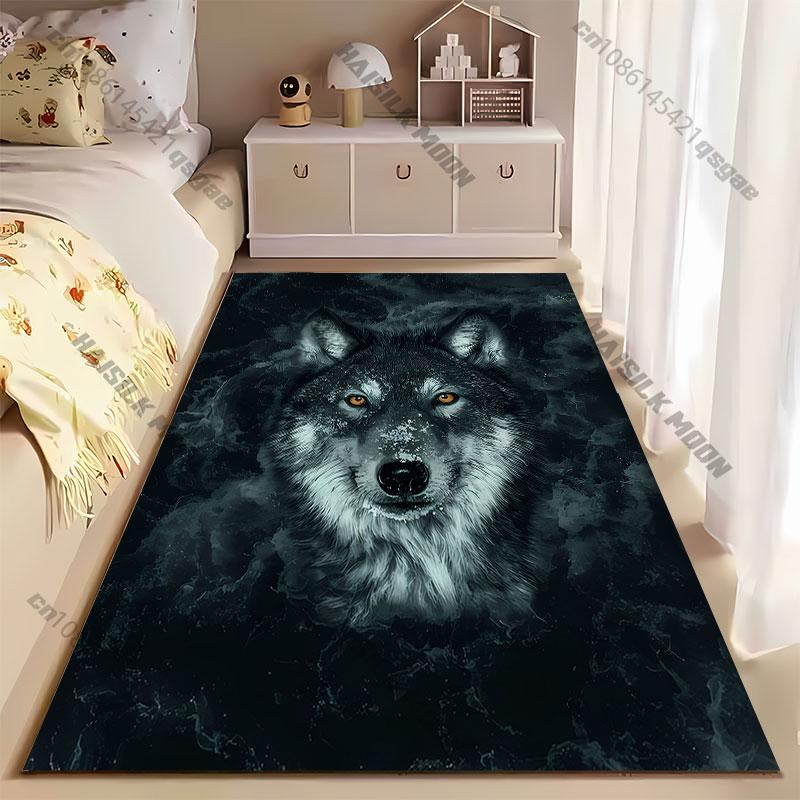 Wolf strength presence and mystery carpet Yoga living room room decor children's crawling mat doormat area rug games mat