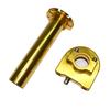 HANSWD Motorcycle CNC Aluminum 22mm Throttle Grip High Performance Twist Throttle Grip Cable Scooter Bike Pedal (Gold)