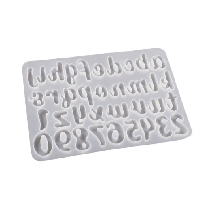 Silicone Mold Numbers Letter Resin Mould Pendant Epoxy Casting Mold Jewelry Tool