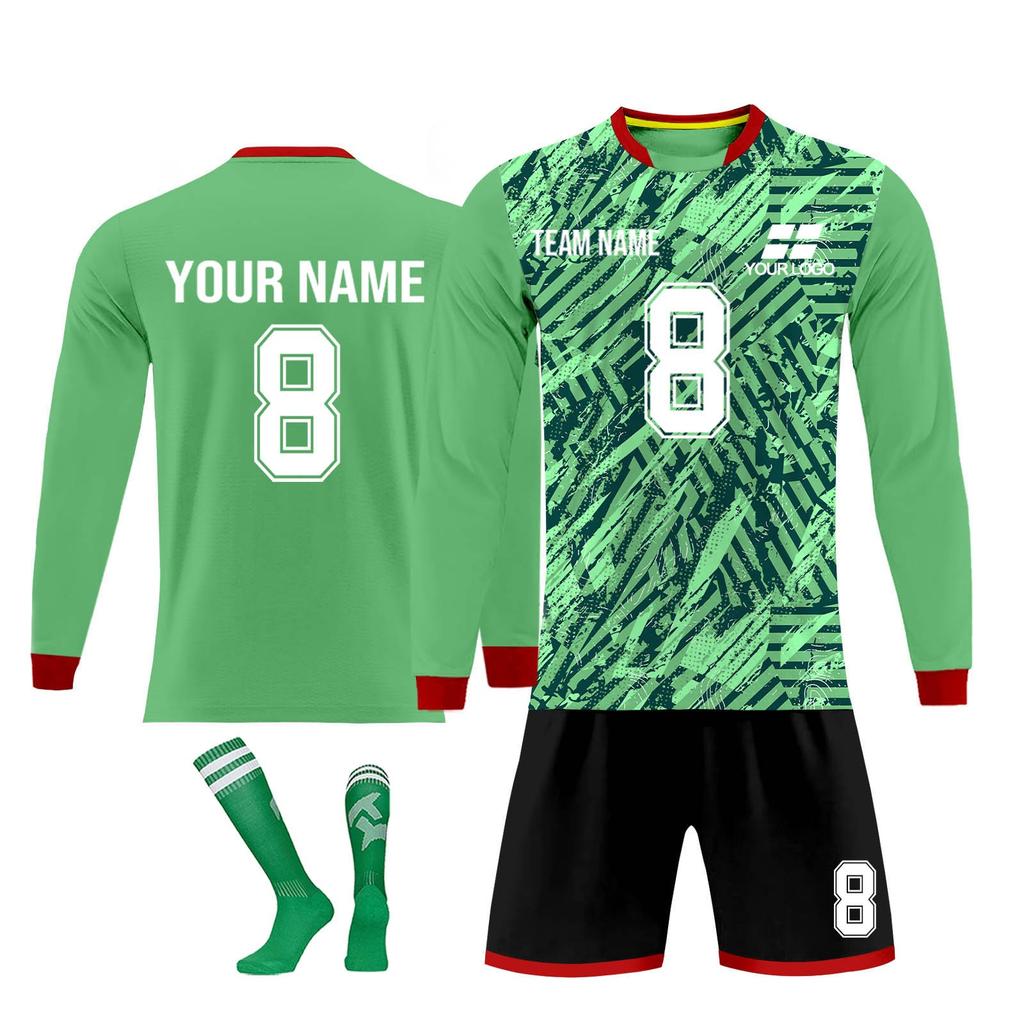 Kit de camisas personalizadas masculinas meninas com número de nome camisas de futebol personalizadas para meninos terno de treinamento