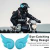 1 Pair Motorcycle Helmet Wing Decoration Adhesive Universal Cycling Scooter Bicycle Motorbike Skateboarding Helmet Decorative Wing Helmet Accessories