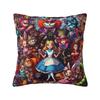 Federe Cuscino Personalizzate Disney Alice nel Paese delle Meraviglie Gatto dello Cheshire Divertente Velluto Lusso Decorazione Cuscino Salotto