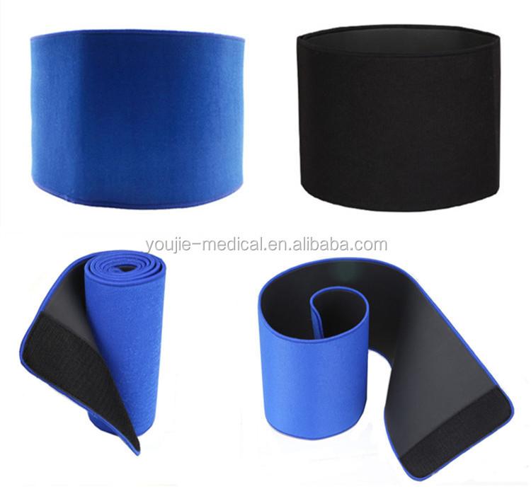 China Factory Adjustable Flexible Spandex Waist Trainer Shaper Belt Sweat Slim Band Sports Safety Yoga Fitness Outdoor Running
