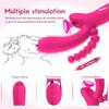 Dual-Ended Vibrating Dildo with Clitoral Suction & Licking, Intense Massage, Adult Toy for Women