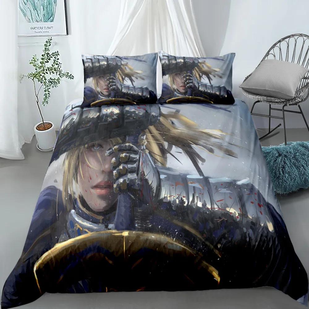 Zero Fairy Bedding Set King Queen Double Full Twin Single Size Duvet Cover Pillow Case fate Bed Linen Set Duvet Cover Bed Set