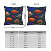 Beautiful Underwater World Colorful Fish Pillowcases Retro Trendy Pillow Case For Living Room Bed Chair Soft Pillow Cover