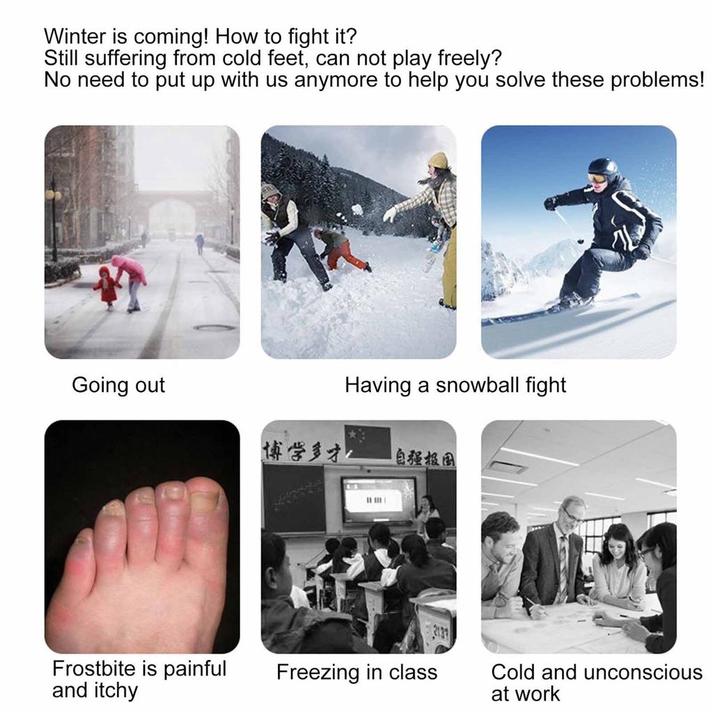 Heated Insoles Cuttable Smart Remote Control USB Rechargeable Electric Heating Insoles for Men Women Outdoor