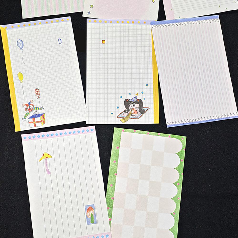Wishing Star Memo Japanese Hand drawn Basic Ins Handheld Account Collage Material Non Sticky, M5 Inner Page No Punching