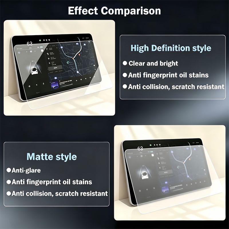 For ZEEKR 001 2024-2025 Car Interior GPS Navigation Matte Anti-glare Protective Film LCD Screen Tempered Glass Film Accessories