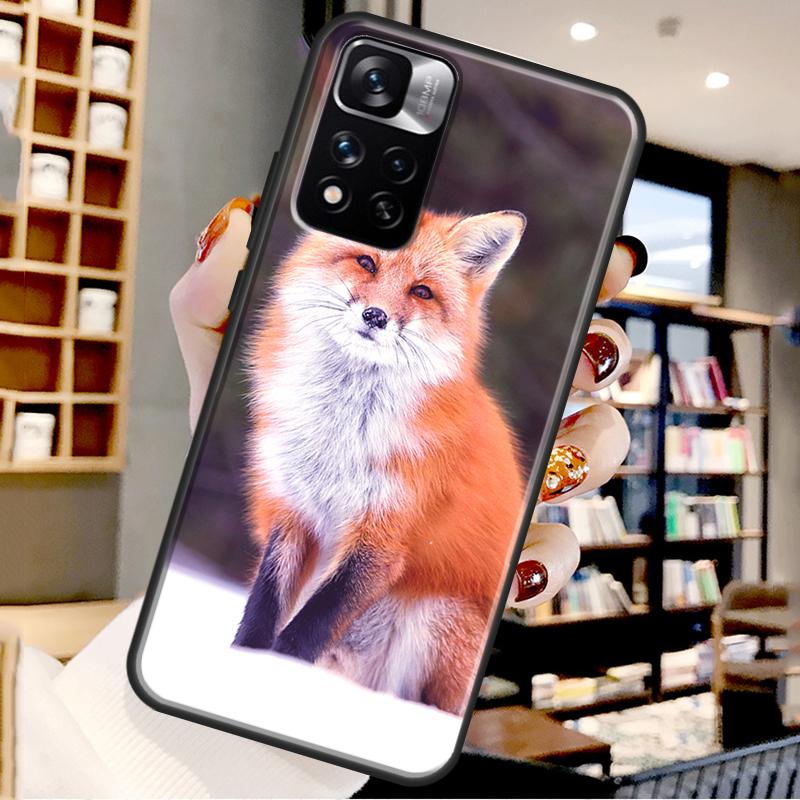 Cute Animal Fox Case For Xiaomi Redmi Note 12 11 10 9 8 Pro Note 12S 11S 10S 9S Cover For Redmi 9 10 12 C