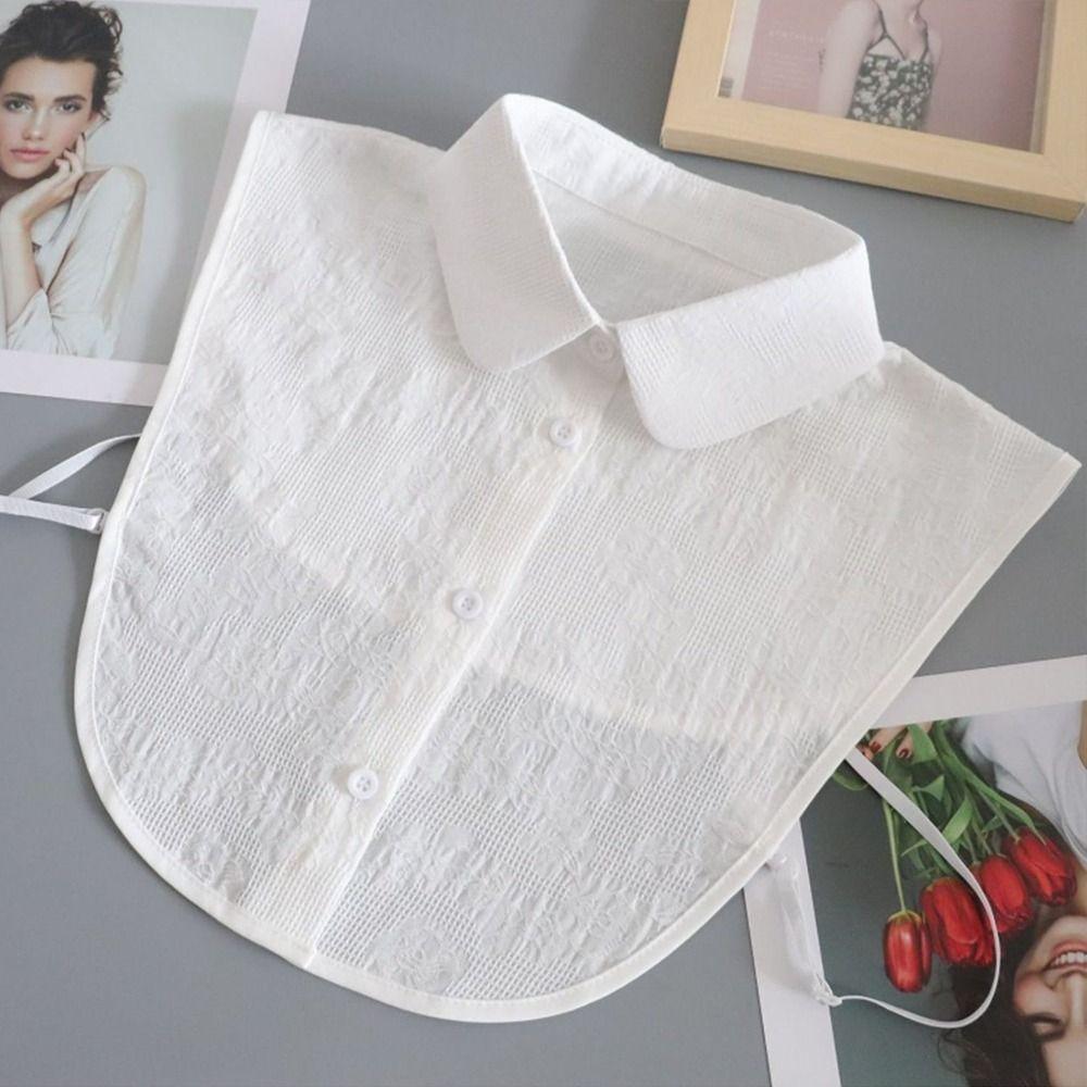 Cotton False Collar Detachable Neckline Women Clothes Accessories Fake Collar