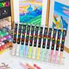 GUANGNA 12-240 Colors Direct-liquid Acrylic Marker Paint Brush Marker Pens for Rock Painting Ceramic Stationery Art Supplies