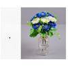 Realistic Silk Petals Artificial Flowers Plastic-wrapped Wire Stems