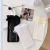 Women's Fishnet Knee Highs Stockings Hollowed Out Calf Socks Sweet Bows Knee Highs Socks