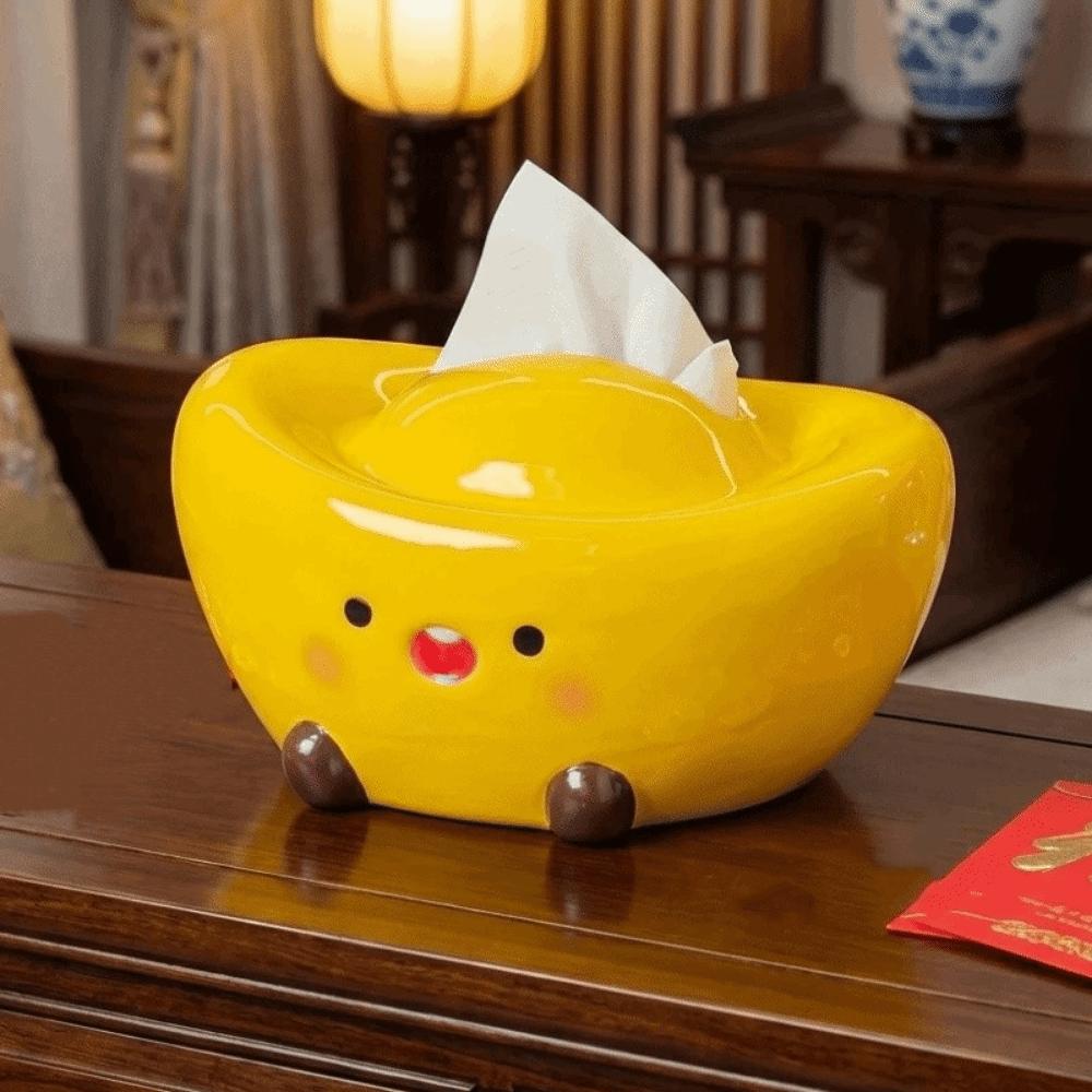 Ceramic Ceramic Tissue Box Reusable Napkin Storage Case Modern Paper Towel Holder Home Decoration